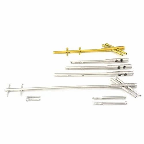 Titanium Femur Nail - Titanium Standard Size Silver & Golden | Lightweight Rust Resistant Crack Proof Easy Handling