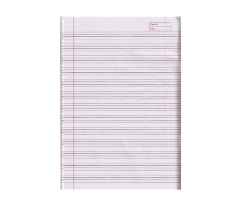 English Paper Notebook - Soft White 58-80 GSM, Chlorine Free Paper, Soft Cover, Moisture Resistant