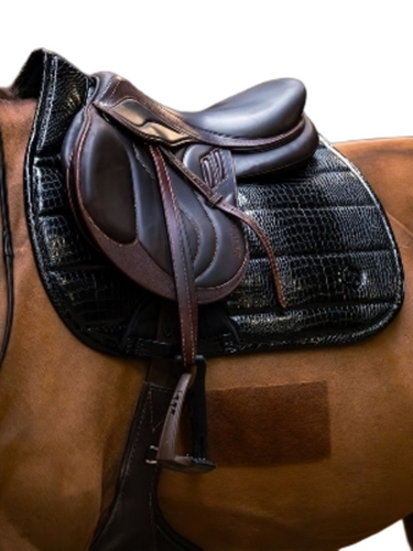 Leather Horse Saddle - Color: Brown