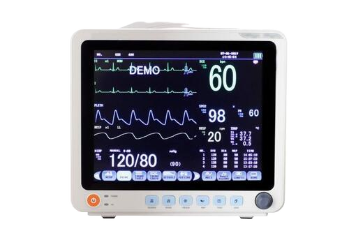 Multipara Monitor - Lightweight Square Design, Battery Operated, Â±1-2% Accuracy | Easy Calibration, Wide Display, Alarm Enabled, Continuous Recording, Quick Response