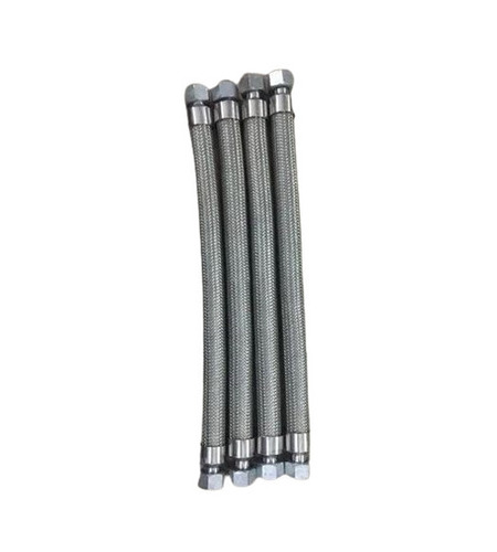 Ss Braided Hose - Stainless Steel, Standard Size, Silver | Heavy-Duty, Anti-Leak, Circular Firm Surface, Industrial Use