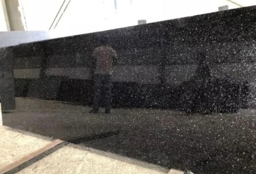 Black Galaxy Granite Slab - Polished Slab Black Various Sizes | Anti Skid Long Lasting Finish Easy to Wash