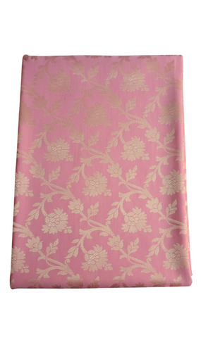 Banarasi Dupatta with Gold Zari - Pink, Shrink Resistant | Soft Smooth Texture, Durable