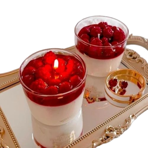 Cherry Blossom Scented Candles - Color: Multicolor