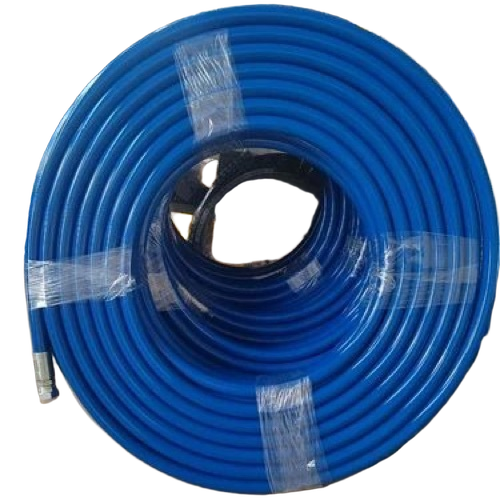 Polyhose Sewer Jetting Hose Pipe - Thermoplastic 3/4 Inch x 60 M Blue, 3000 Psi Pressure, Industrial Use