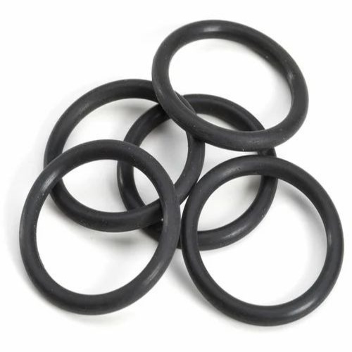 Rubber O Ring - Nitrile (NBR) Material, Black, Round | Industrial Use, Custom Size