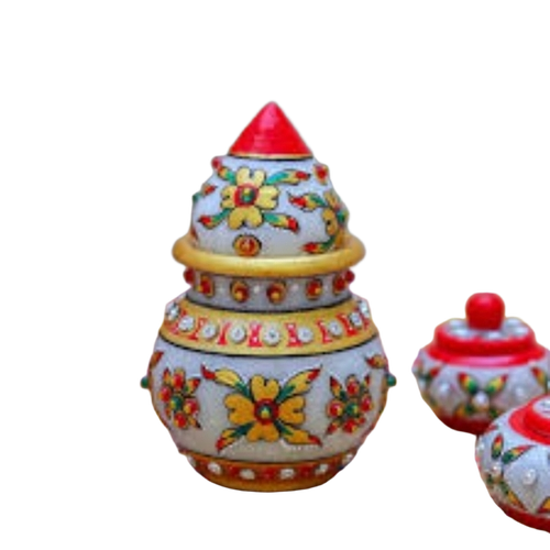 Urban Baniya Decorative Round Marble Kalash