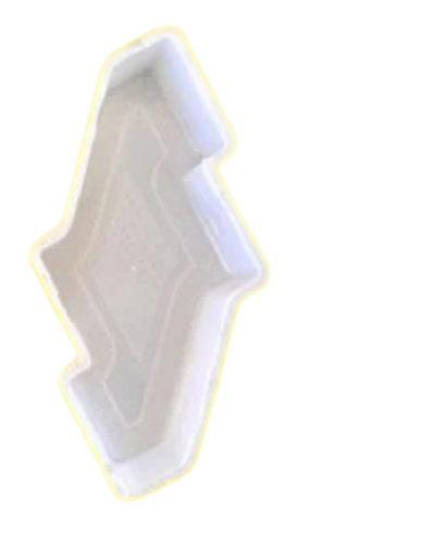 60 Mm Plastic Paver Block Moulds - Color: White
