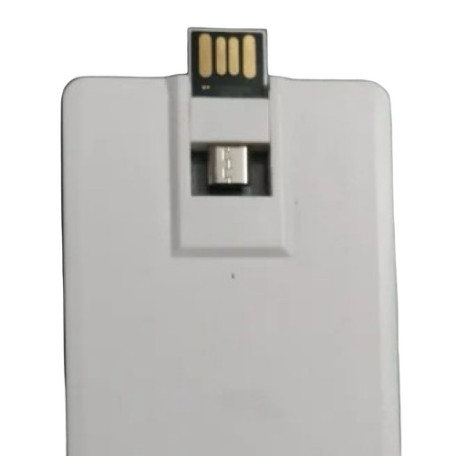 Credit Card Type OTG Pen Drive - Durable Plastic Body Slim Card Design Dual Interface Connectivity | USB OTG Support High Speed Transfer Compact Pocket Friendly Wide Device Compatibility