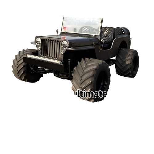 Modified Off-Roading Jeep - Metal, Dark Gray, Manual Gearbox, Diesel/Petrol, 4-Seater