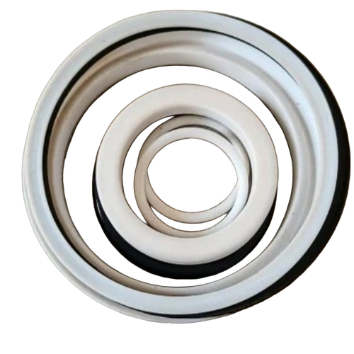 PTFE V Seal Kit - PTFE, Concentric Rings, White/Black | Low Friction, Durable, Leak Prevention