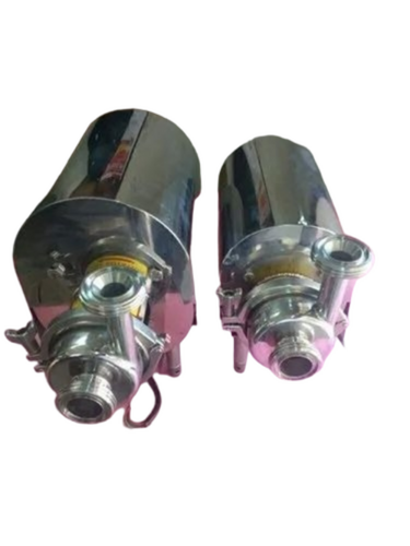 0.5 Hp Milk Pump Stainless Steel - SS304 Material, Silver Color, Centrifugal, 3 mÂ³/hr Flow, Mechanical Seal