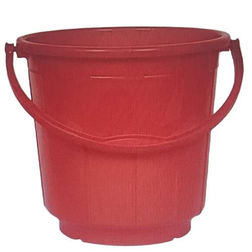 Red Color Plastic Bucket
