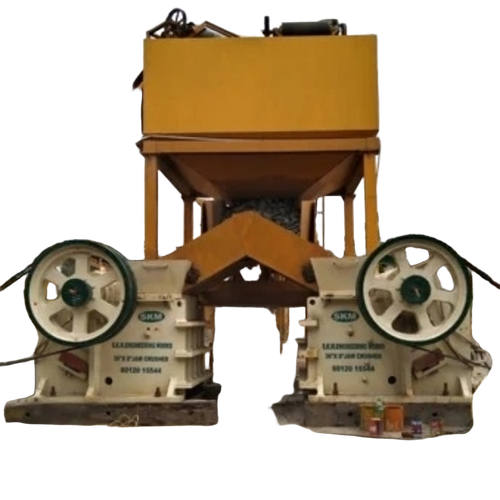 Stone Crushing Plant - Rock, Yellow, PLC Control | Automatic, Jaw Crusher, Energy-Efficient Operation