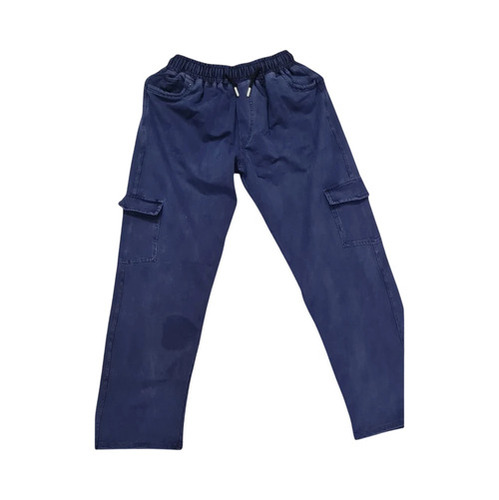 Blue Mens Poly Cotton Lower - Feature: Breathable