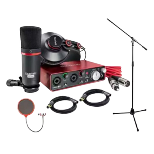 Focusrite Scarlett 2I2 Studio 2Nd Gen Usb Audio Interface And Recording Bundle - Material: Yes