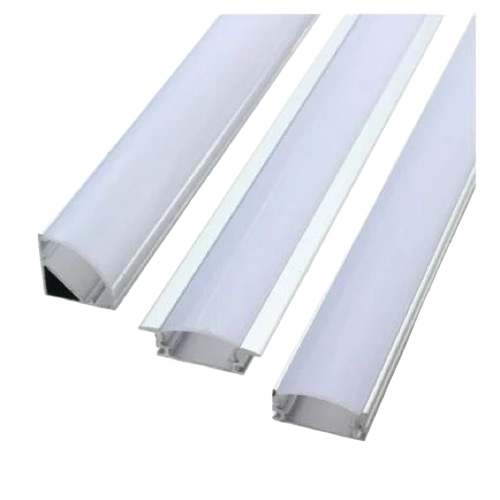 Led Batten Light - Aluminum, White, Curved Design | Energy Efficient, Flicker-Free, Easy Mounting