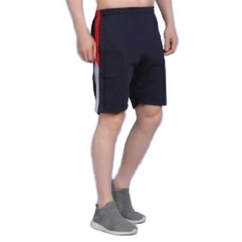 Mens Bermuda Pants - Lightweight Breathable Fabric Black Mid-Calf Length | Relaxed Fit Elastic Waistband Multiple Pockets