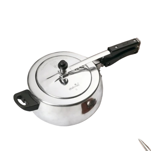 5 Ltr Induction Pressure Cooker - Stainless Steel 5 Liter Polished | Durable Fast Cooking Energy Efficient Safety Valve