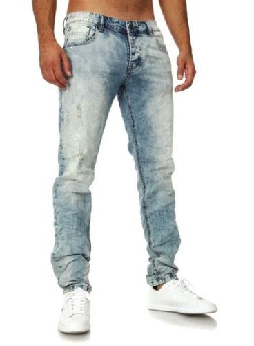 Casual Mens Jeans - Denim, Blue | Breathable, Reversible, No Fade, Soft Texture, Durable Stitching