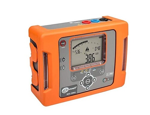 Mic -5001 Sonel Insulation Resistance Meter - Metal All Sizes Orange | Digital Display High Accuracy Portable Design Data Logging