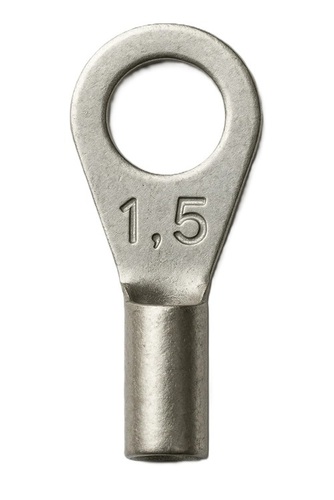 1.5 Sqmm Copper Ring Lug Jainsons - Copper, Silver, Compact Size | Corrosion Resistant, High Conductivity, Easy Crimping
