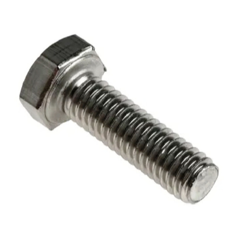 Steel Bolt - Steel, Standard Size, Silver | Hexagon Head, A Grade, Rust Proof, Durable, Industrial Use