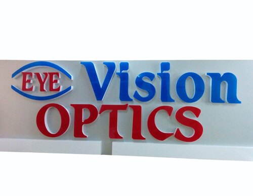 Acp Glow Led Sign Board - Durable Acrylic Customized Size White | Glow Led Display Stylist Eco Friendly