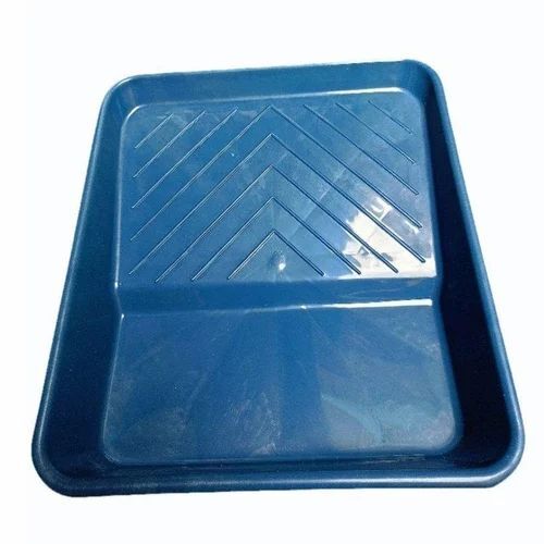 Blue Rectangular Texture Paint Roller Tray