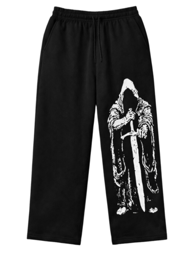 Cotton Mens Lower Jogger - Color: Black