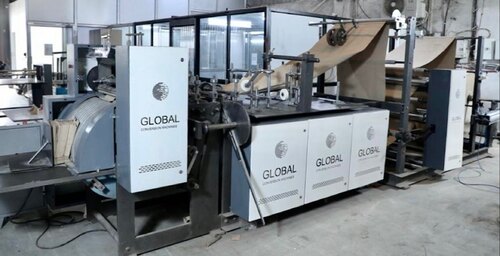 Automatic Paper Carry Bag Machine - Gray Electric Drive | Durable Long Lasting 3 Years Warranty