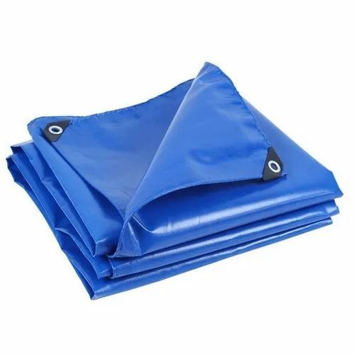 Blue Monsoon Tarpaulin Shed - Standard Size, Blue, Eco Friendly | Plain Tent Style, Handwash Camp Tent