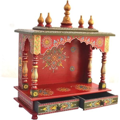 Brown Wooden Temple - Wood, Standard Size, Brown | Eco-Friendly, Lightweight, Durable, Long Lasting