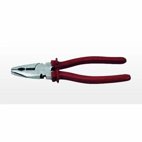 Combination Plier - Stainless Steel, Standard Size, Red | Durable, Long Lasting, Textured Grip, Plastic Handle