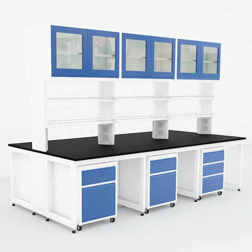 Mild Steel Laboratory Bench - Steel Standard Size Blue | Durable Eco-Friendly Laboratory Use