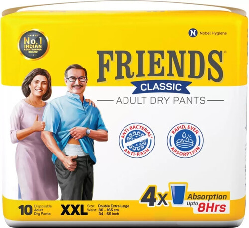 Primium Adult Diaper - Cotton, All Sizes, White | High Absorption, Comfortable, Skin Friendly, Leak Guard