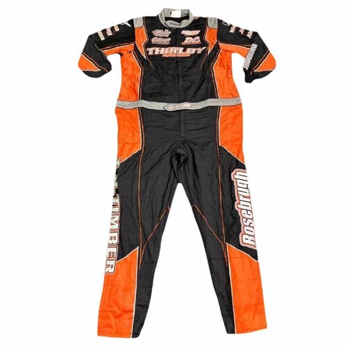 Black Orange Cotton Coverall