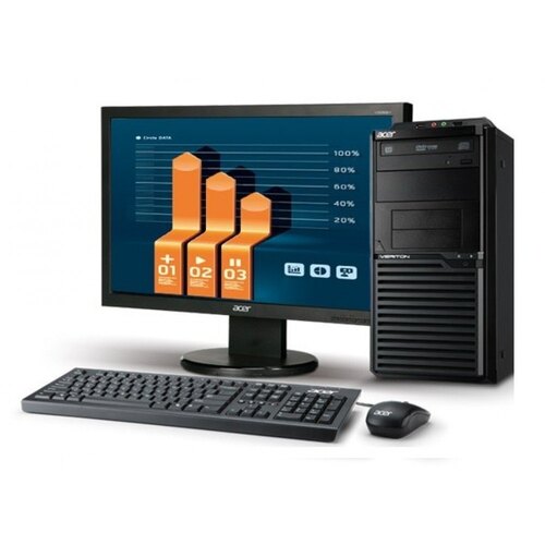 Desktop Computer - Black, Good Condition, New | Multimedia Keyboard, LCD Monitor, Optical Mouse, 1 Year Warranty