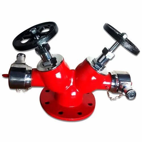 Double Outlet Fire Landing Hydrant Valve