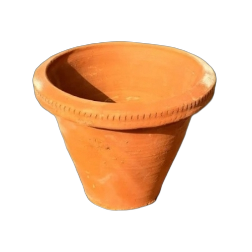 Eco Friendly Clay Flower Pot - Clay, Brown | Agriculture Use, New Condition