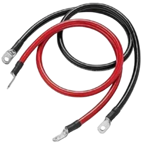 Battery Cables - Flexible Red/Black, 50 Hertz | High Conductivity, Corrosion Resistant, Heat Resistant, Durable, Easy Installation
