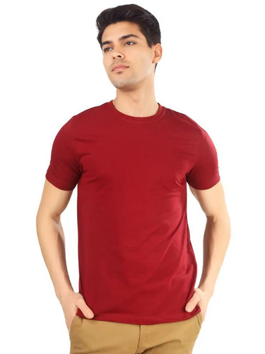 Mens T Shirts - Cotton, All Size, Red | O-Neck, Short Sleeves, Stylish, Comfortable, Skin Friendly