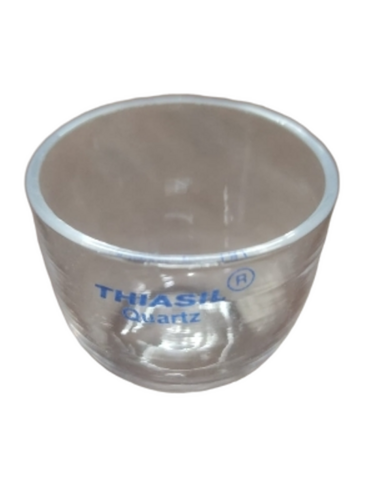 Quartz Crucible - 25 ml Quartz, Conical Shape | Transparent, Heat Resistant, Laboratory Use