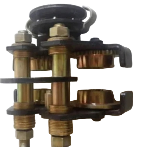 Geared Ball Bearing Trolley - Mild Steel Black & Golden Adjustable Width | Smooth Movement Durable Design Reliable Performance