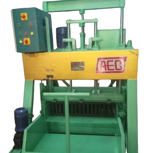 Hollow Block Machine - Steel, Green, 220 Volt | Automatic Operation, Hydraulic Pressing, Energy Efficient, Durable Frame, Vibration Technology