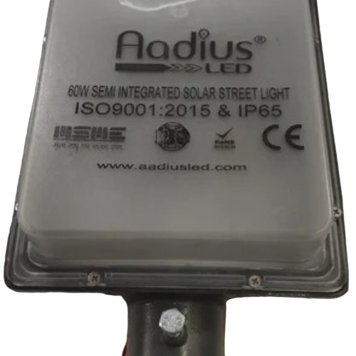 Solar Led Street Light - Galvanized Steel Black 60W | Solar Powered Energy Efficient Daylight Harvesting UV Resistant Weather Resistant Easy Installation Eco Friendly Low Maintenance Natural Illumination