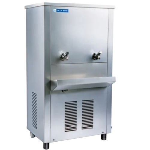 Blue Star Standard Water Cooler - Stainless Steel Standard Size Grey | 60 Ltr Capacity 220 Volt Heavy Duty Electric