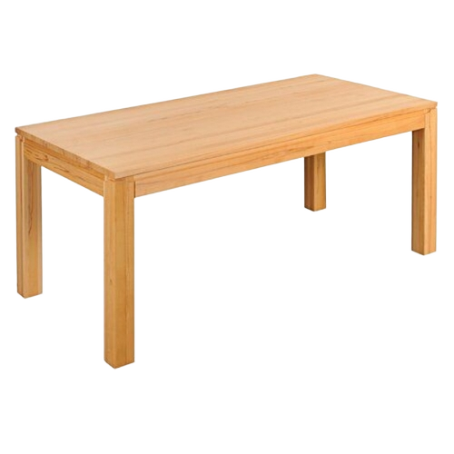 Dinning Table - Solid Wood, Standard Size, Light Color | Handmade Artwork, Easy to Clean, Fine Finished