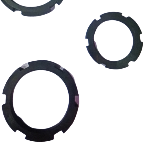 Ms Check Nut - Steel, Black | Octagonal Shape, Threaded Fastener, Locking Feature, Vibration Resistant, Corrosion Resistant, Durable Design