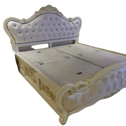 Teak Wood Carved Double Bed